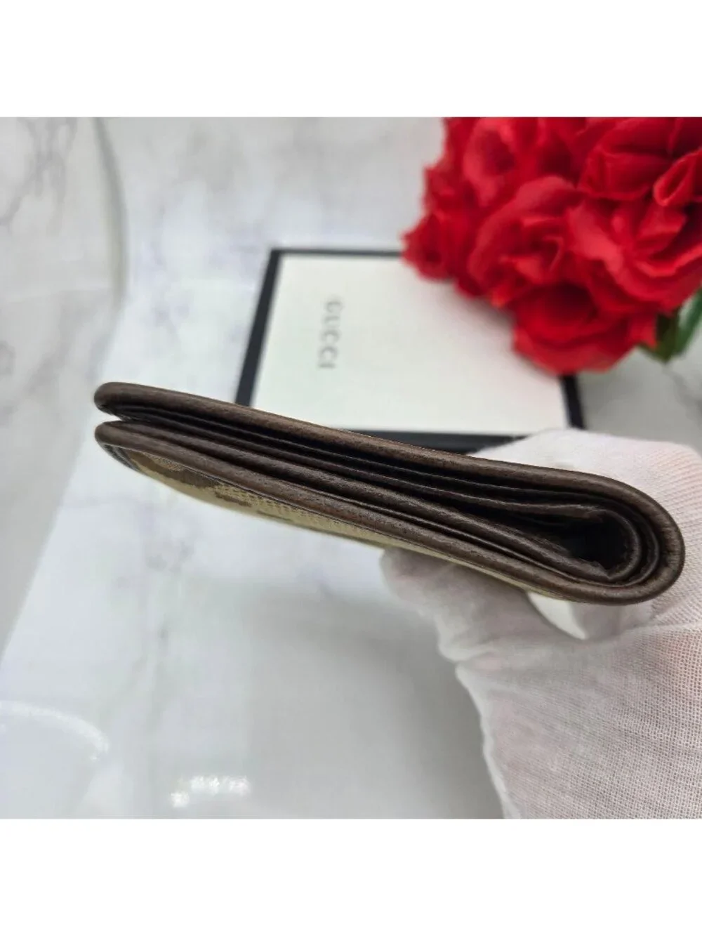 Gucci Canvas Fold Wallet Jumbo GG